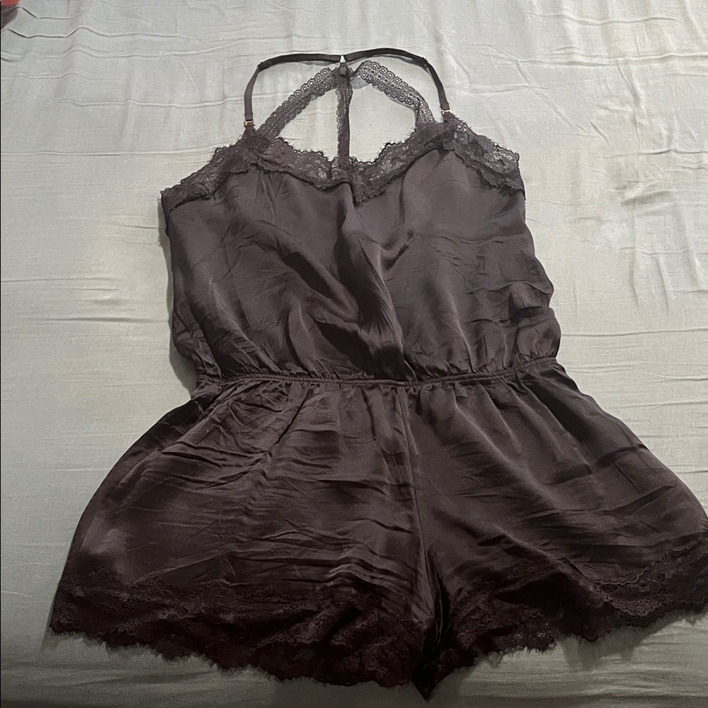Intimissimi Black Lace Trim Chemise